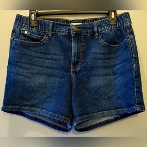Curve Appeal Womens Blue Denim Shorts
